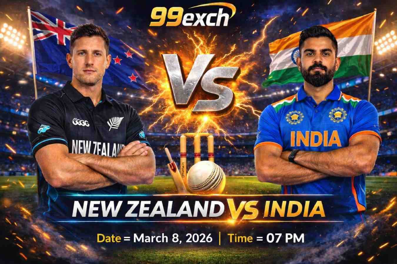 99exch New Zealand vs India