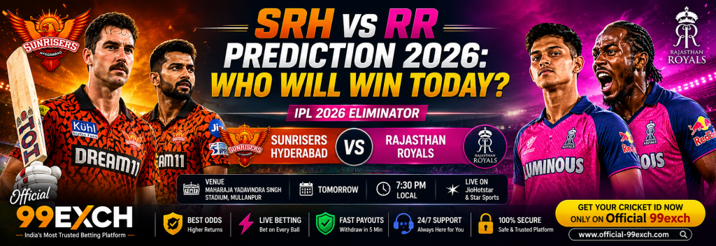SRH vs RR Prediction 2026: Who Will Win Today