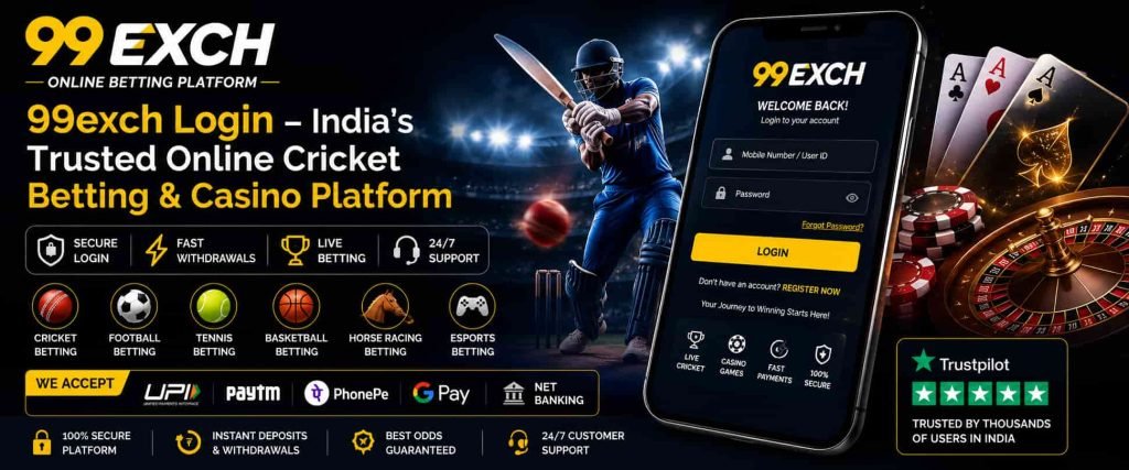 99exch Cricket Betting Login Banner