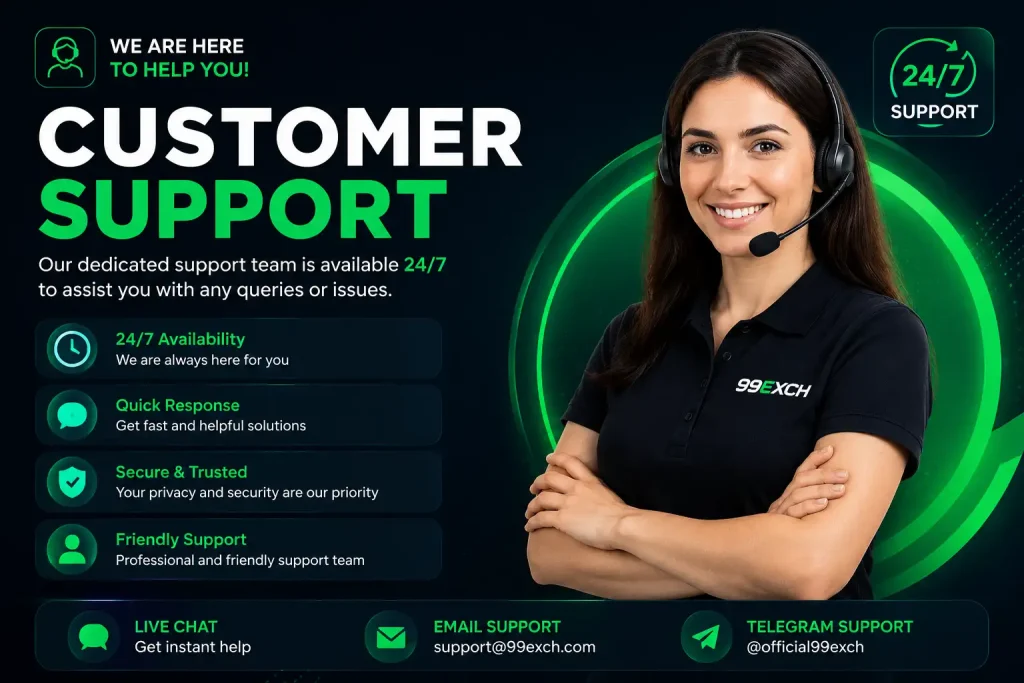 Customer Support on 99exch