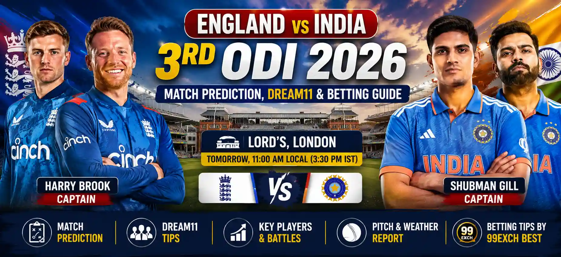 England India 3rd ODI Prediction