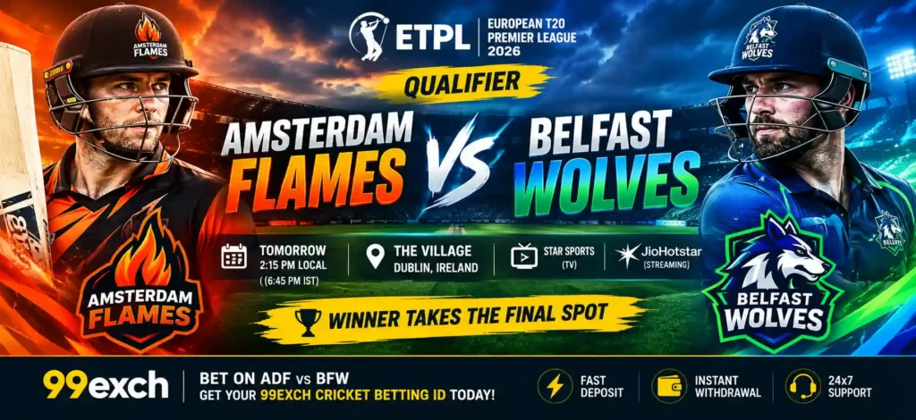 Amsterdam Flames vs Belfast Wolves Qualifier 2026